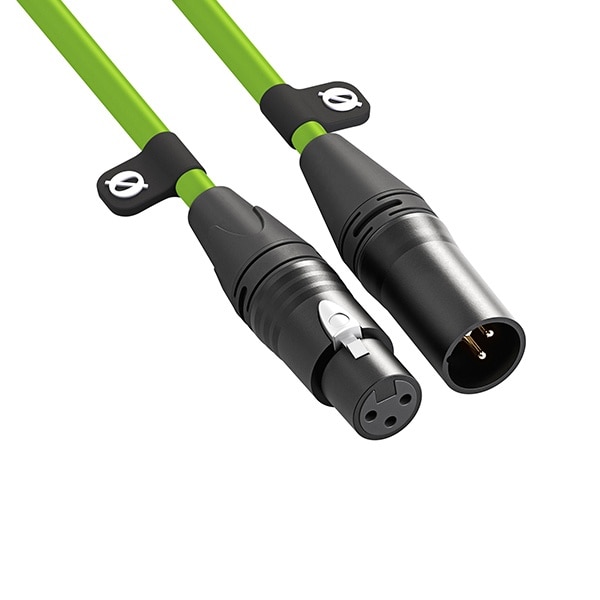 【30%OFF/OUTLET】RODE(ロード) XLR-3 XLR オス-メス ケーブル グリーン / XLR3M-G