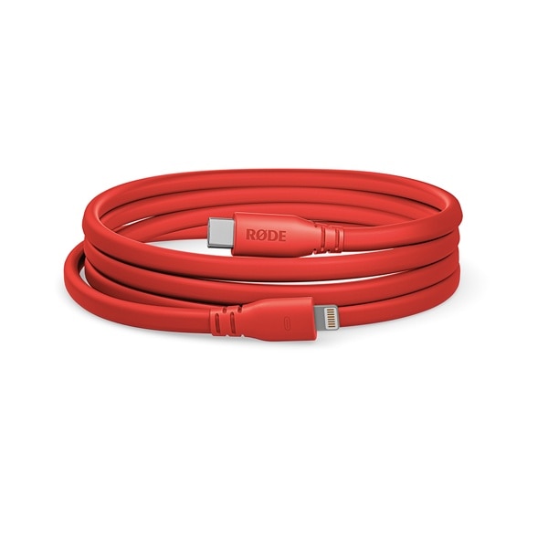 RODE(ロード) SC19 レッド / USB-C - Lightningケーブル 1.5m / SC19-R