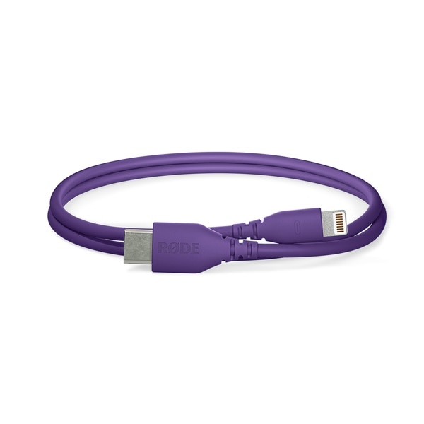 RODE(ロード) SC21 パープル / USB-C - Lightningケーブル 30cm / SC21-PU