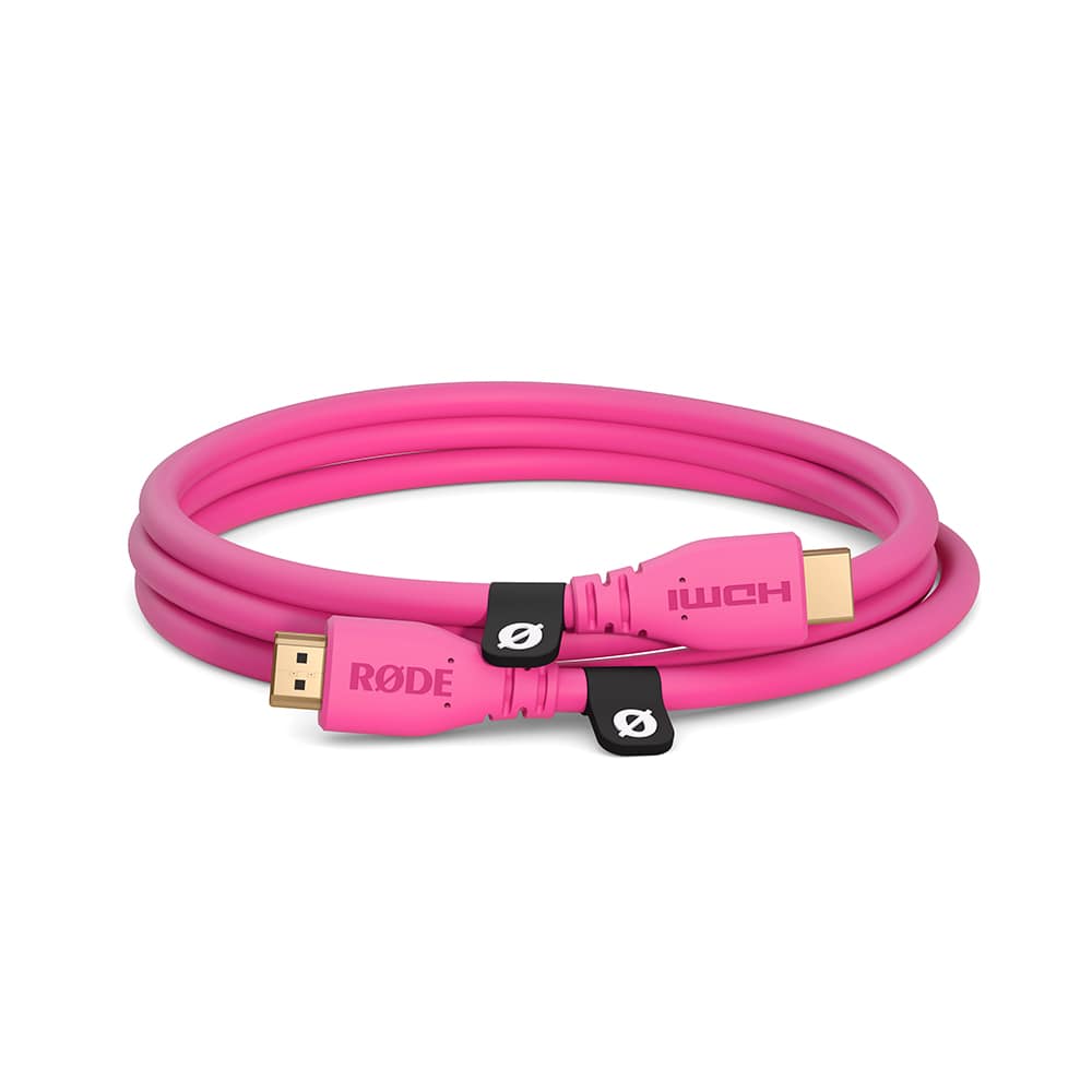 【30%/OUTLET】RODE(ロード) HDMIケーブル 1.5m ピンク / HDMICABLE1.5M-P