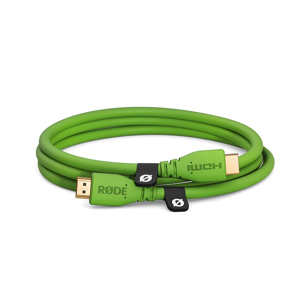 【30%/OUTLET】RODE(ロード) HDMIケーブル 1.5m グリーン / HDMICABLE1.5M-G