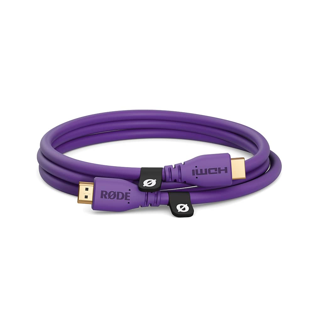 【30%/OUTLET】RODE(ロード) HDMIケーブル 1.5m パープル / HDMICABLE1.5M-PU