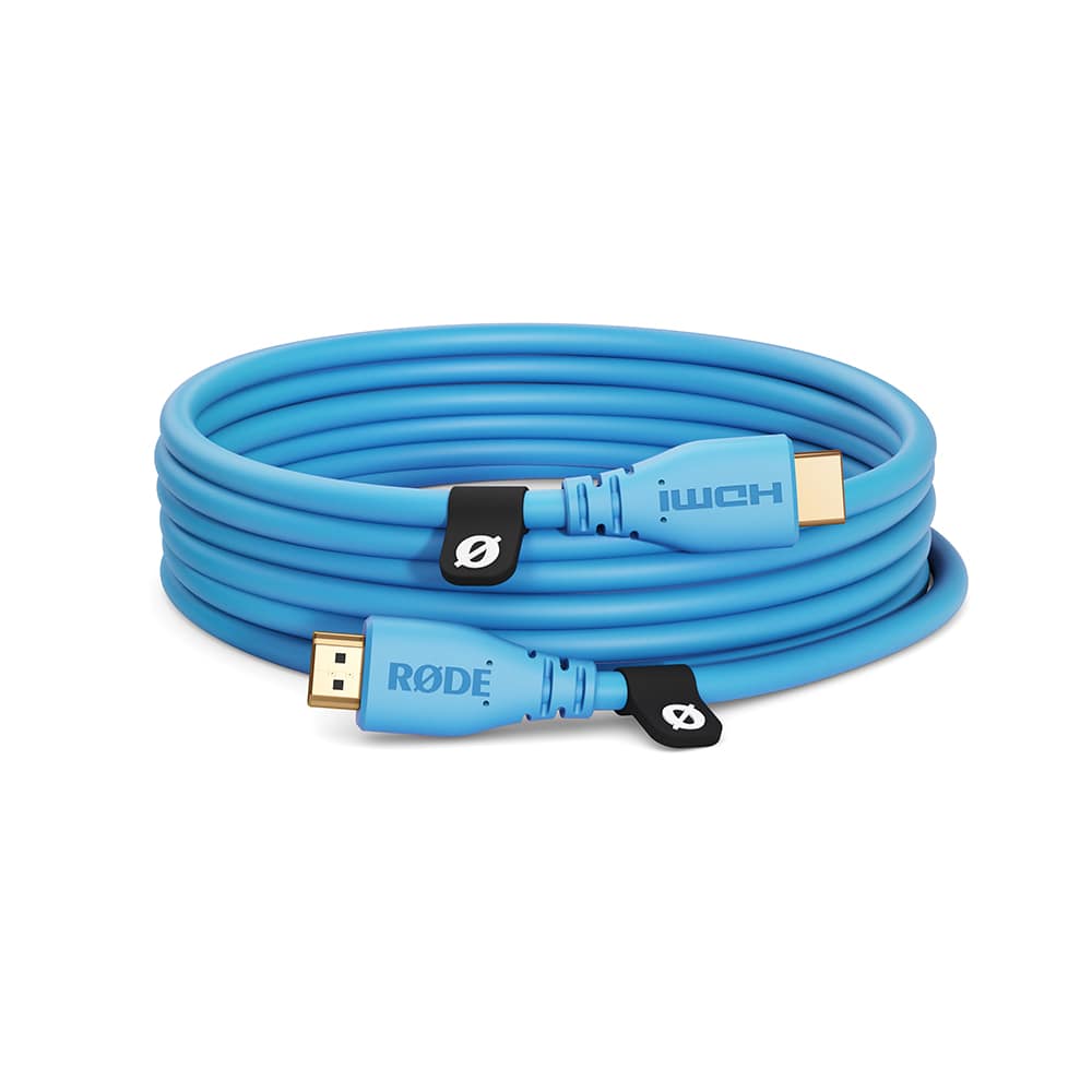 【30%/OUTLET】RODE(ロード) HDMIケーブル 3m ブルー / HDMICABLE3M-B