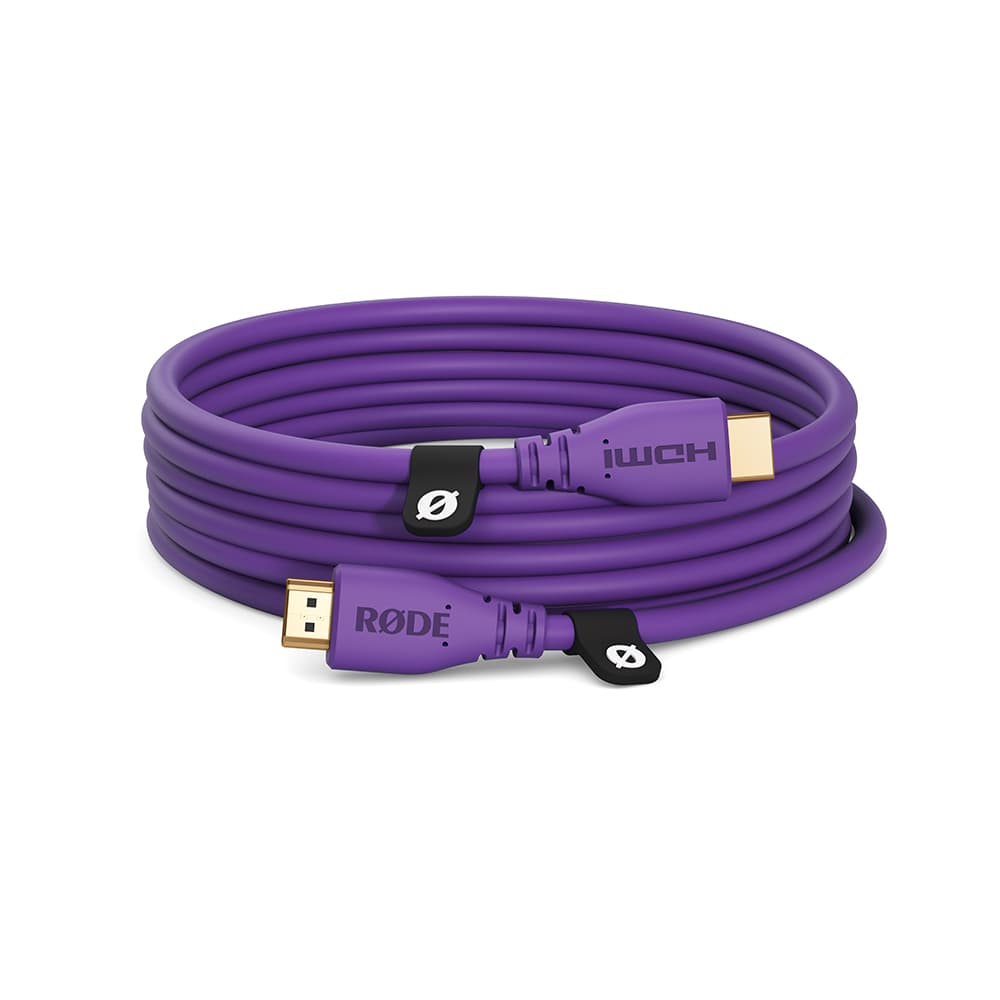 【30%/OUTLET】RODE(ロード) HDMIケーブル 3m パープル / HDMICABLE3M-PU