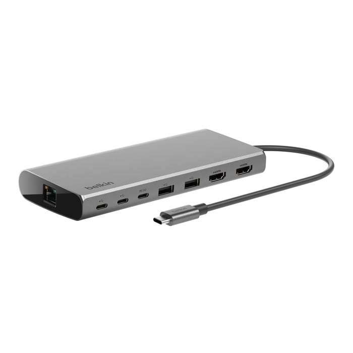 【9/18-OUTLET】Belkin(ベルキン) Connect 8-in-1 Dual 4K Display USB-Cコアハブ INC015btSGY-CZ