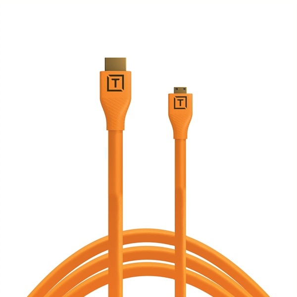 TETHER TOOLS(テザーツールズ) TetherPro HDMI Micro to HDMI 2.0 4.6m オレンジ H2D15-ORG