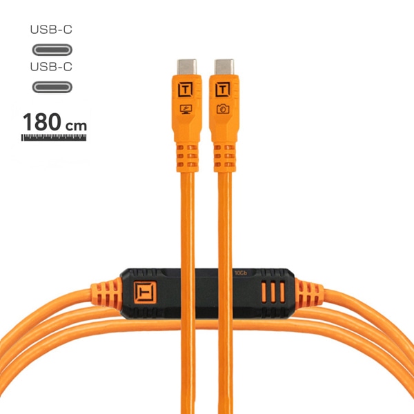 TETHER TOOLS(テザーツールズ) テザープロ オプティマ 10G USB-C ケーブル(1.8m) / CUC06G2B-ORG