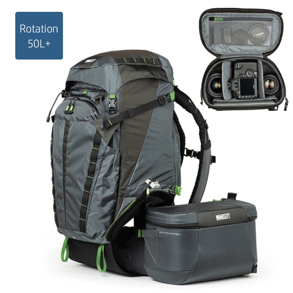 【30%OFF/ノベルティ/OUTLET】thinkTANKphoto(シンクタンクフォト) ローテーション プロ 50L+ バックパック ブラックグレー