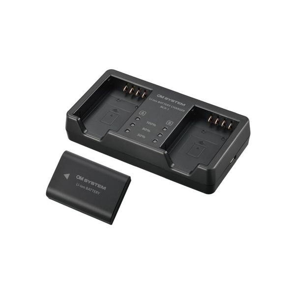 OM SYSTEM(オーエムシステム) リチウムイオン充電池充電器セット SBCX-1