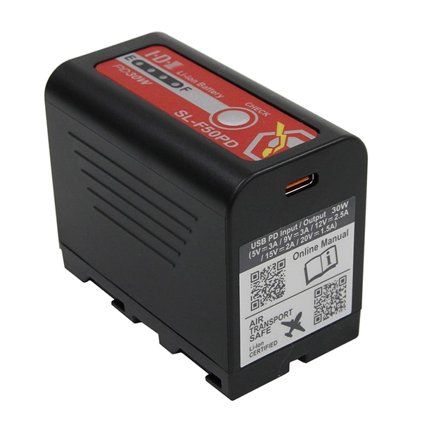 【数量限定/SALE】IDX(アイディーエクス) 49Wh SONY Lシリーズ 7.2Vタイプ リチウムイオンバッテリー SL-F50PD