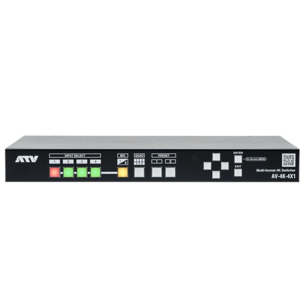ATV(エーティブイ) HDMI2.0 4ch マルチフォーマットシームレススイッチャー/AV-4K-4X1