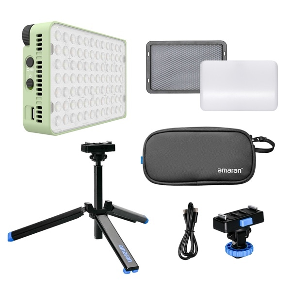 【-6/30キャンペーン】Aputure(アプチャー) amaran Ace 25x バイカラー LEDライトパネル グリーンキット APACE25xgkit