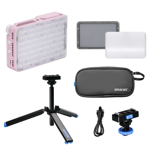 【-6/30キャンペーン】Aputure(アプチャー) amaran Ace 25x バイカラー LEDライトパネル ピンクキット APACE25xpkit