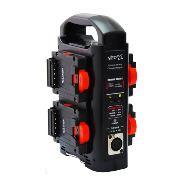 NEP(エヌ・イー・ピー) Vマウントバッテリー用Li-D98M/Li-D155M-S専用4連同時充電器 CHLi-DM4
