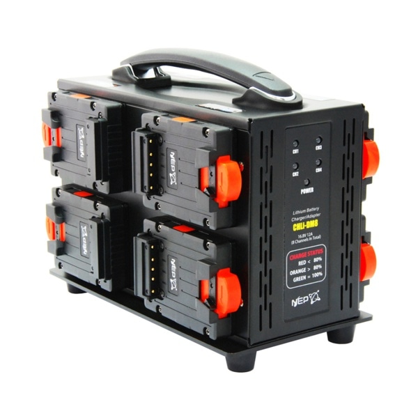 NEP(エヌ・イー・ピー) Vマウントバッテリー用Li-D98M/Li-D155M-S専用8連同時充電器 CHLi-DM8