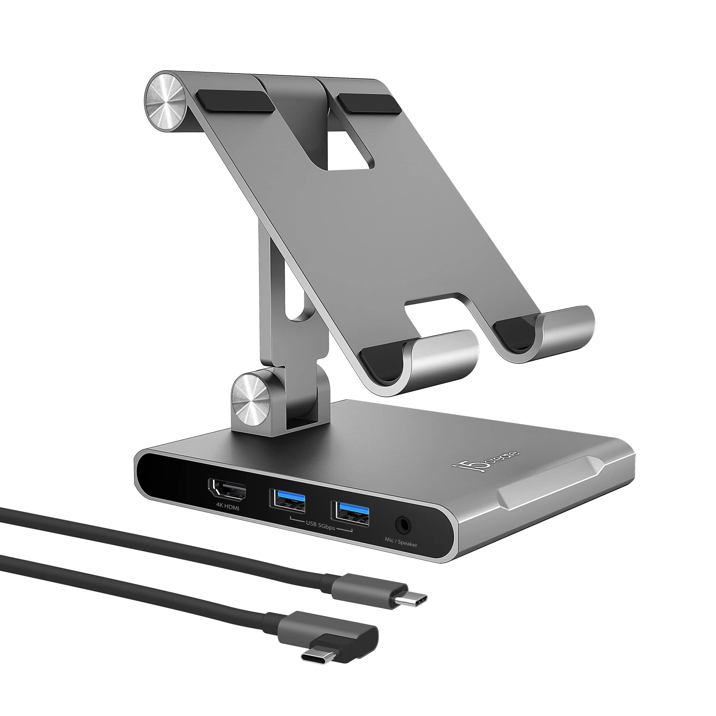 j5 create(j5クリエイト) ドッキングタブレットスタンド USB-C 4K60 7in1 JTS224