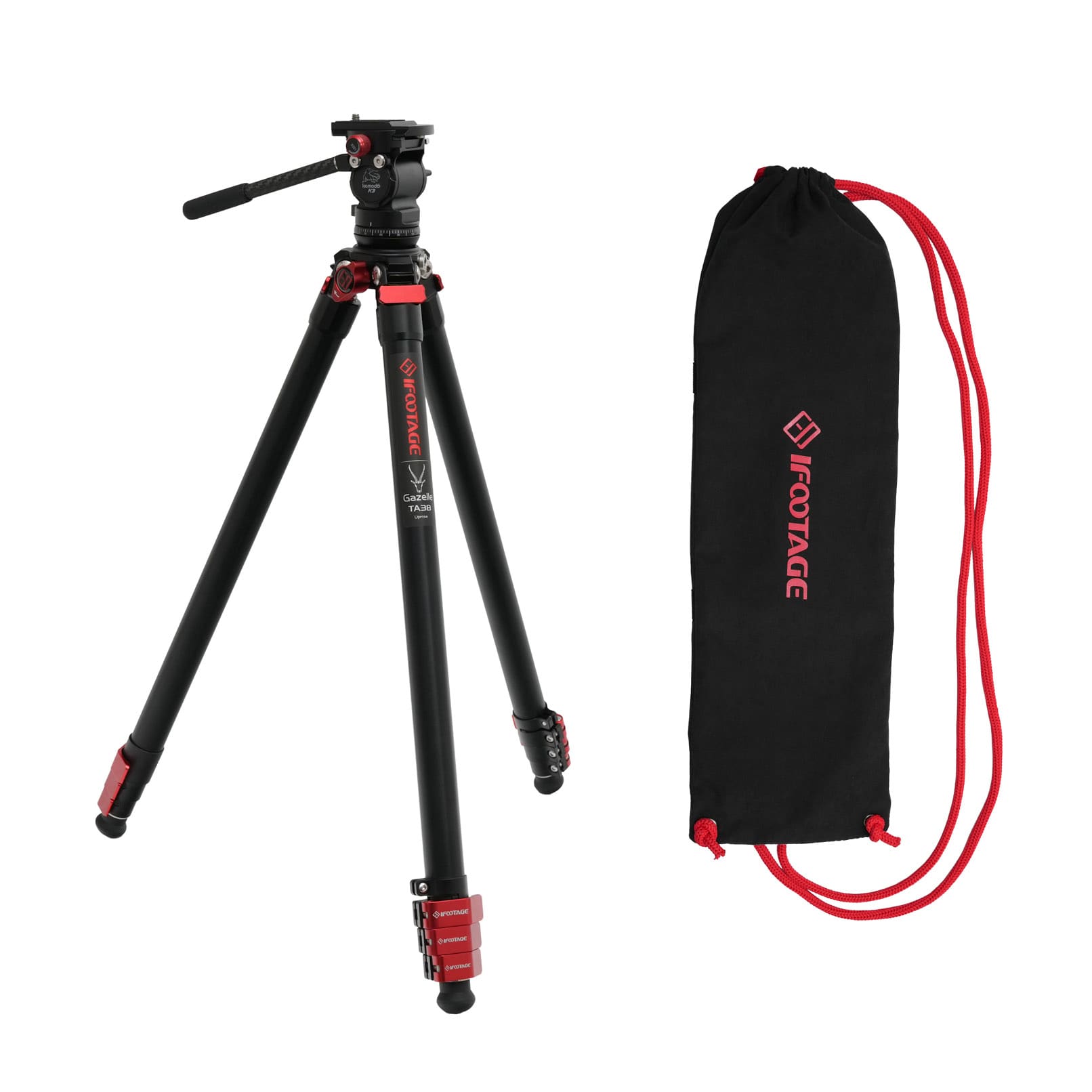 IFOOTAGE(アイフッテージ) GAZELLE TA3B アルミ三脚+KOMODO K3 雲台セット