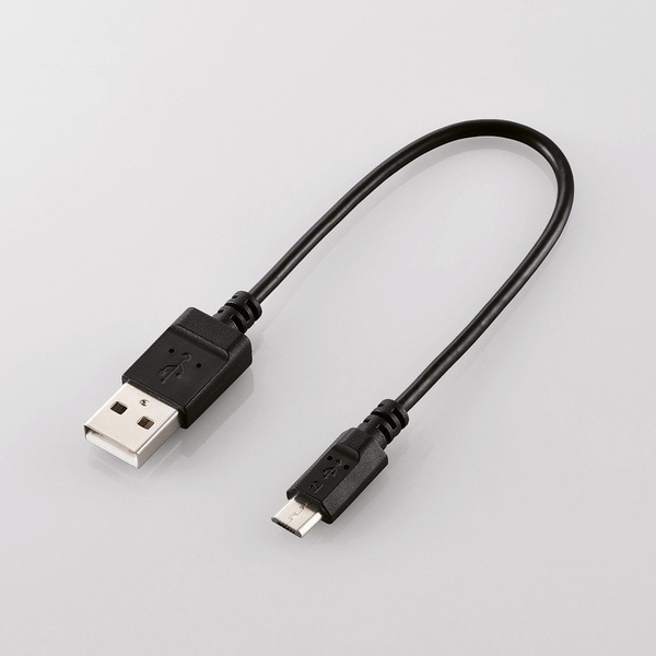ELLECOM(エレコム) microUSBケーブル/USB2.0/エコパッケージ/0.15m/ブラック U2C-JAMB015BK
