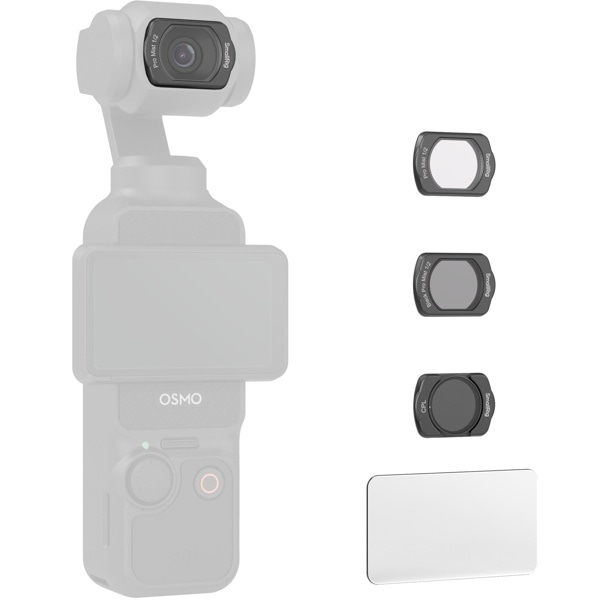SmallRig(スモールリグ) DJI Osmo Pocket 3用ブラック/ホワイト拡散フィルター＆CPLフィルターセット 4775