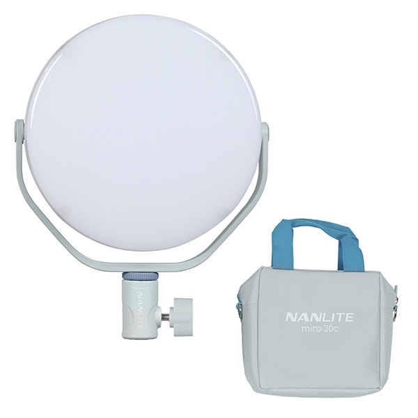 【会員価格/SALE】NANLITE(ナンライト) miro 30c フルカラー丸型パネルライト ミントブルー