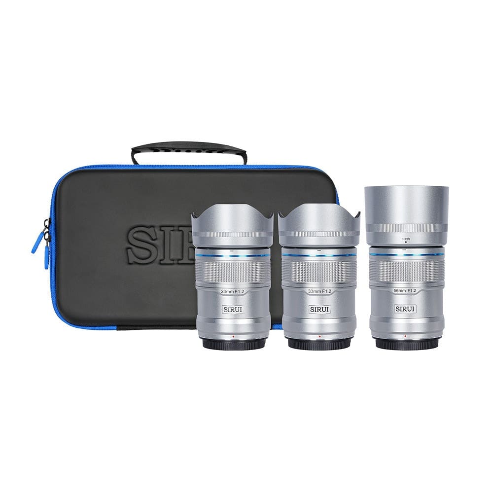 SIRUI(シルイ) AFレンズ F1.2 APS-C 3本セット ソニーEマウント/シルバー AS-3S-ES-JP
