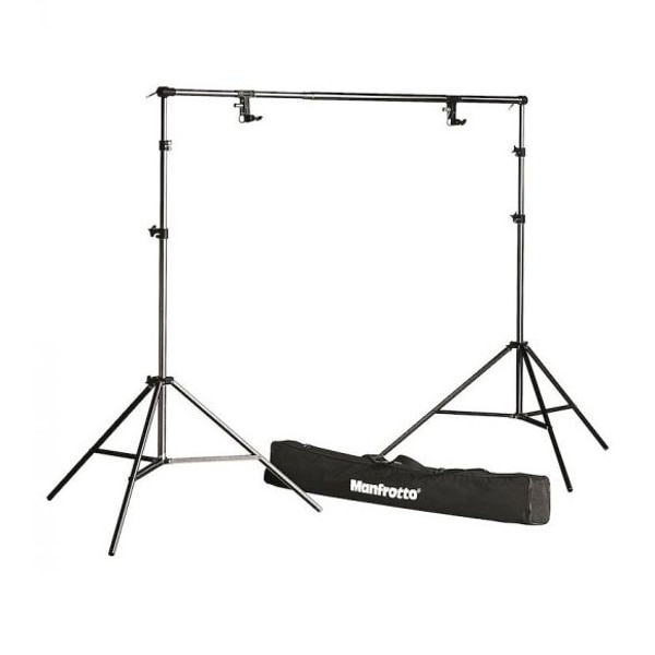Manfrotto(マンフロット) 背景紙サポートシステム 112-298cm ブラック 1314B(オスダボ仕様) スタンドキット