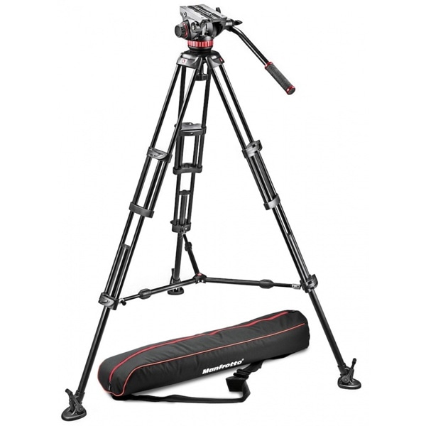 Manfrotto(マンフロット) ビデオキットツイン3段アルミMSタイプ MVH502A,546BK-1