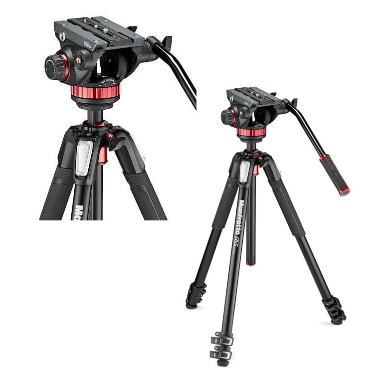 Manfrotto(マンフロット) MVH502AH ビデオ雲台+MT055XPRO3アルミ三脚 MVK502055XPRO3
