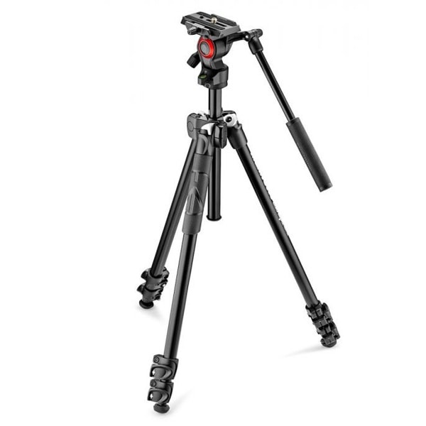 Manfrotto(マンフロット) 290LIGHTアルミニウム3段三脚+MHV400AH MK290LTA3-V