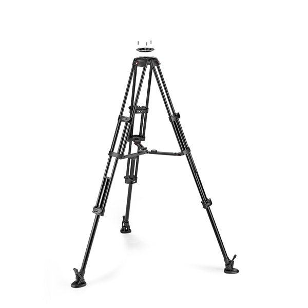 Manfrotto(マンフロット) アルミツインビデオ三脚 ミッドスプレッダー付属 MVTTWINMA
