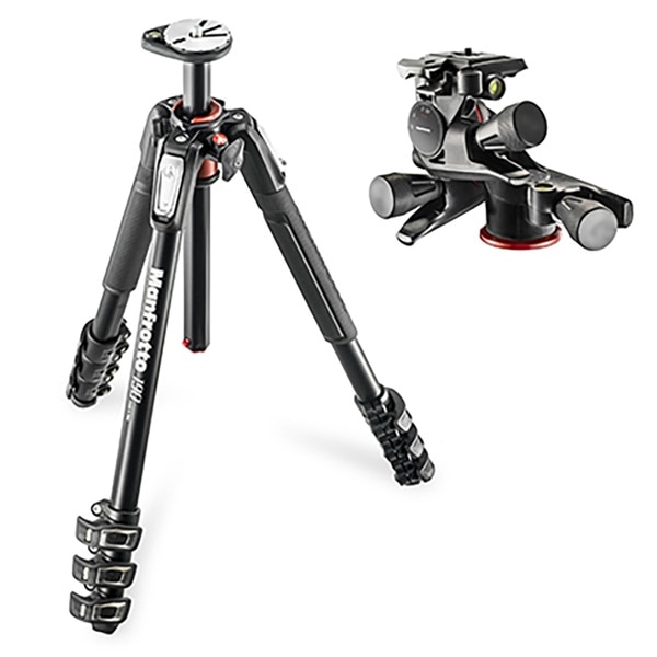 Manfrotto(マンフロット) 190プロアルミニウム4段三脚+XPROギア付き雲台キット JP-MK190A4-3WG