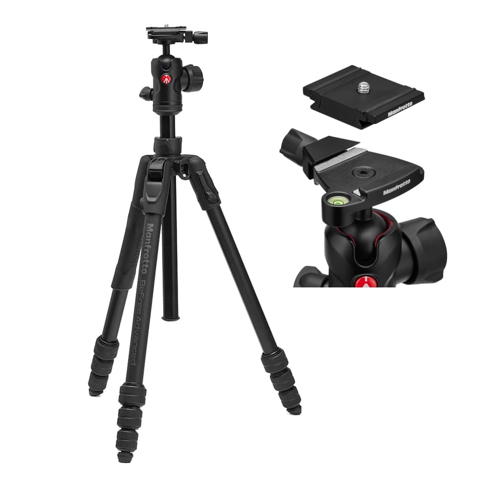 Manfrotto(マンフロット) befree アドバンス AS ツイストアルミ 三脚キット MKBFRTA4FB-BH