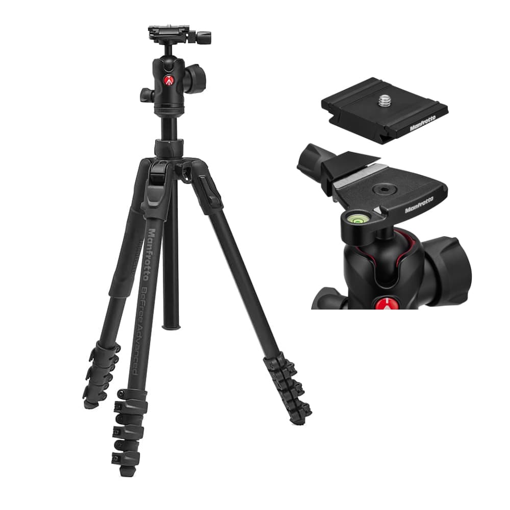 Manfrotto(マンフロット) befree アドバンス AS レバーアルミ 三脚キット MKBFRLA4FB-BH