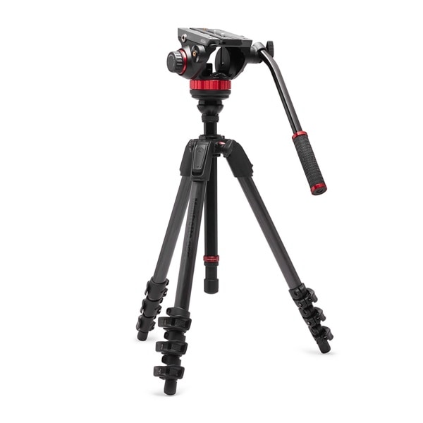 Manfrotto(マンフロット) MVH502AHビデオ雲台+055カーボンビデオ三脚4段 MVK502055CXPROV