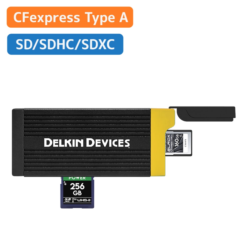 【-9/30 10%OFF】Delkin Devices(デルキン デバイセズ) USB 3.2 CFexpressタイプA & SDメモリーカードリーダー DDREADER-58