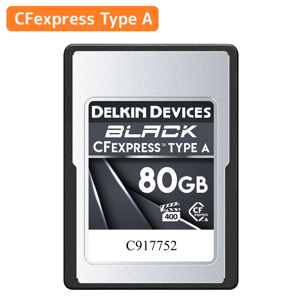 【-9/30 10%OFF】Delkin Devices(デルキン デバイセズ) BLACK CFexpress Type A VPG400 80GB DCFXABLK80