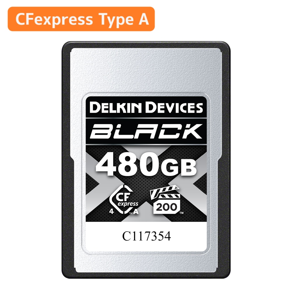 【-9/30 10%OFF】Delkin Devices(デルキン デバイセズ) BLACK CFexpress Type A 4.0 VPG200 480GB DCA4BV2480