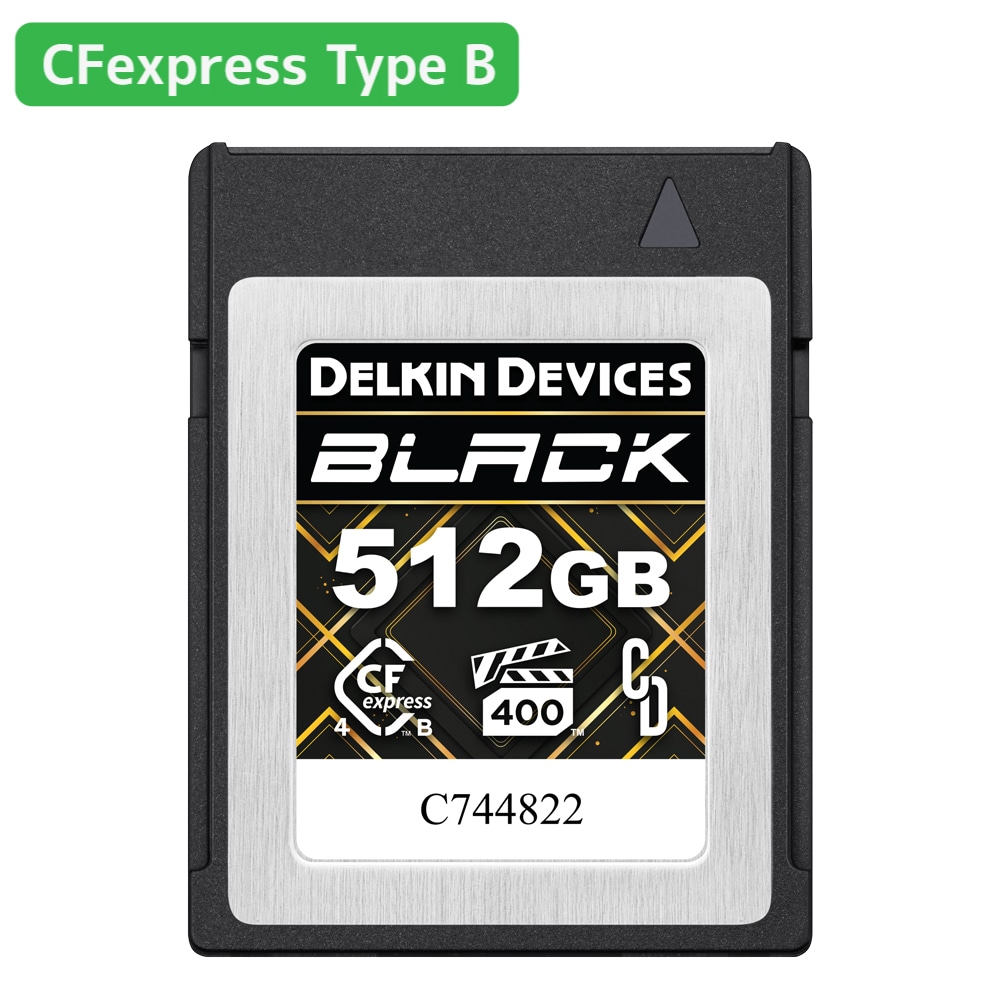 【-9/30 10%OFF】Delkin Devices(デルキン デバイセズ) BLACK CFexpress Type B 4.0 VPG400 512GB DCB4BV4512