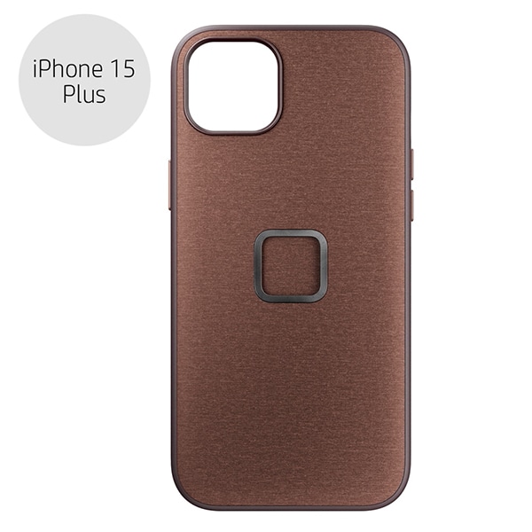 【6/12-OUTLET】Peak Design(ピークデザイン) エブリデイ ケース iPhone 15 Plus レッドウッド / M-MC-BJ-RD-1