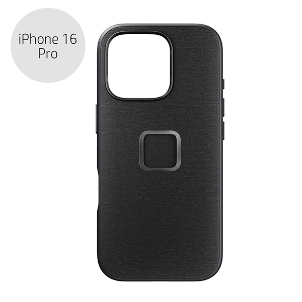 Peak Design(ピークデザイン) エブリデイ ケース iPhone 16 Pro チャコール / ナイロンキャンバス / M-MC-BU-CH-1