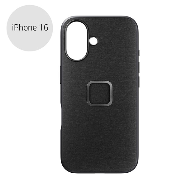 Peak Design(ピークデザイン) エブリデイ ケース iPhone 16 チャコール / ナイロンキャンバス / M-MC-BS-CH-1